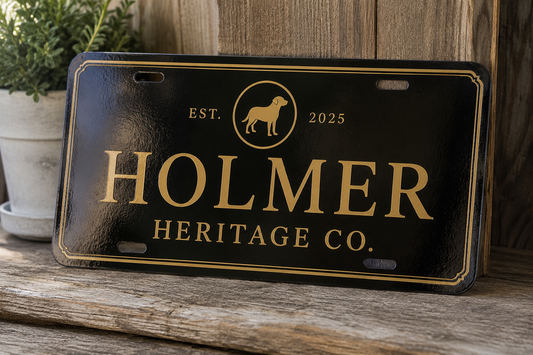 Custom UV-Printed License Plate