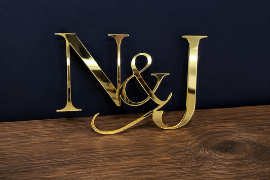 Personalized Acrylic Cake Topper